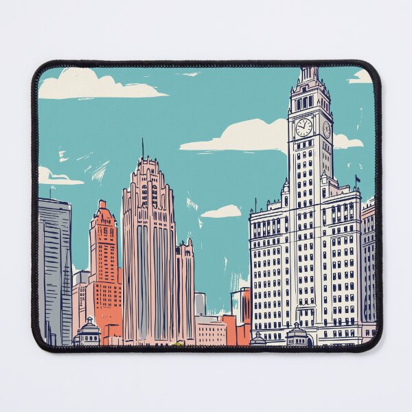 Item preview, Chicago Vintage Retro USA Travel designed and sold by RareDeerArt.