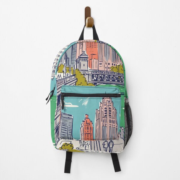 Item preview, Chicago Vintage Retro USA Travel designed and sold by RareDeerArt.