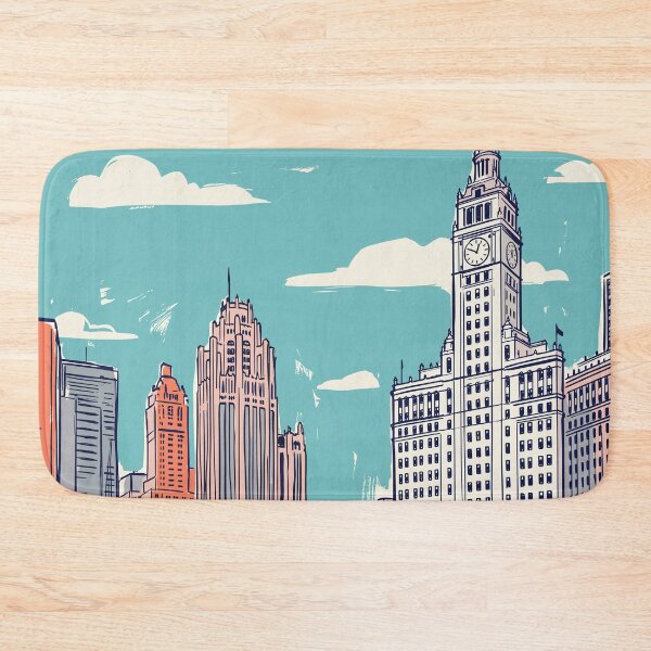 Item preview, Chicago Vintage Retro USA Travel designed and sold by RareDeerArt.