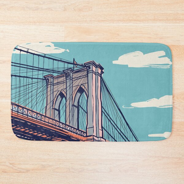 Item preview, Brooklyn Bridge Vintage Retro USA Travel designed and sold by RareDeerArt.