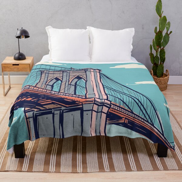 Item preview, Brooklyn Bridge Vintage Retro USA Travel designed and sold by RareDeerArt.