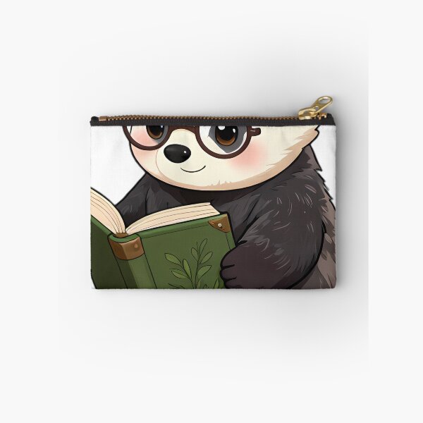 Item preview, Cute European Badger with Herbology Tome designed and sold by pumsquare.
