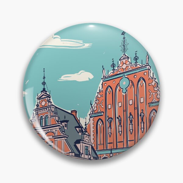 Item preview, Riga Vintage Retro Latvia Travel designed and sold by RareDeerArt.