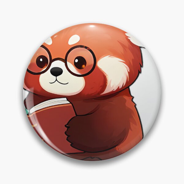 Item preview, Cute Red Panda with Bamboo Scroll Book designed and sold by pumsquare.