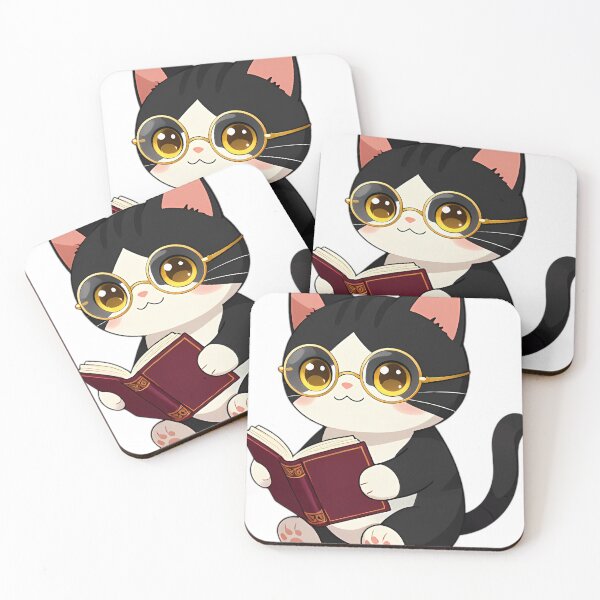 Item preview, Cute Tuxedo Cat with Classic Poetry Novel designed and sold by pumsquare.