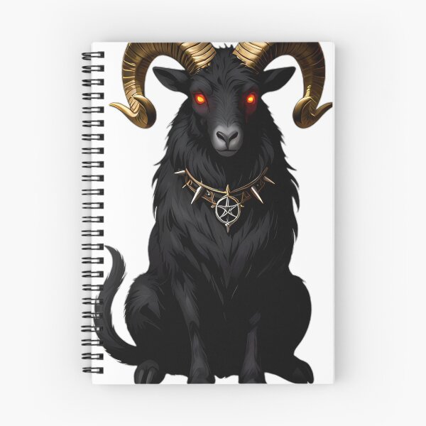 Item preview, Gothic Horned Ram The Devil Tarot designed and sold by IllumeInk.