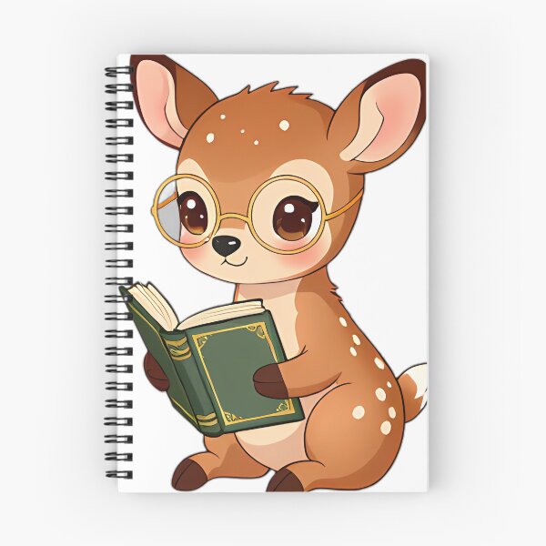 Item preview, Cute Baby Fawn with Forest Chronicle Tome designed and sold by pumsquare.