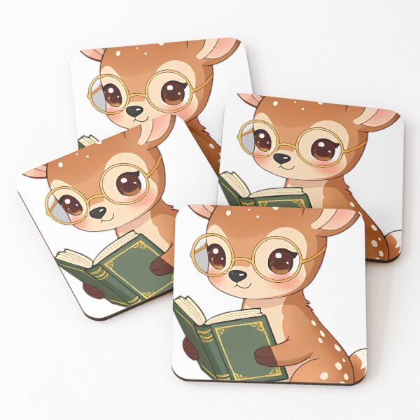 Item preview, Cute Baby Fawn with Forest Chronicle Tome designed and sold by pumsquare.