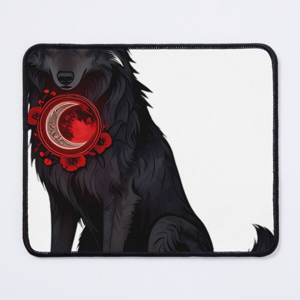 Item preview, Gothic Dire Wolf The Moon Tarot designed and sold by IllumeInk.