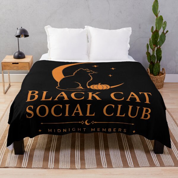 Item preview, Black Cat Social Club Minimalist Halloween designed and sold by KristenosNehk.