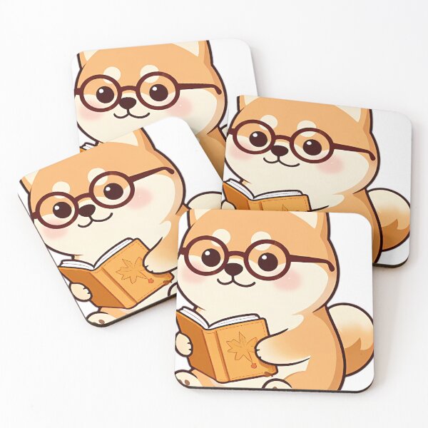 Item preview, Cute Shiba Inu with Autumn Maple Journal designed and sold by pumsquare.