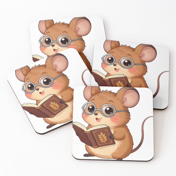 Item preview, Cute Field Mouse with Autumn Harvest Almanac designed and sold by pumsquare.