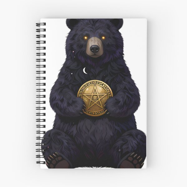 Item preview, Gothic Black Bear Ace of Pentacles Tarot designed and sold by IllumeInk.