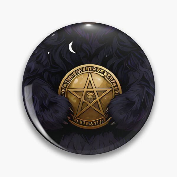 Item preview, Gothic Black Bear Ace of Pentacles Tarot designed and sold by IllumeInk.
