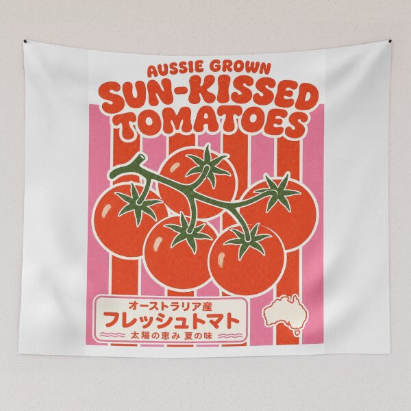 Item preview, Aussie Grown Sun-Kissed Tomatoes Retro Australian Produce Market designed and sold by Yellowriversss.