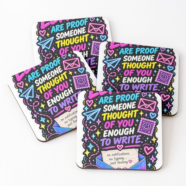 Item preview, Letters Are Proof Sticker | Cute Snail Mail Love Letter Neon Art designed and sold by alexcorporation.