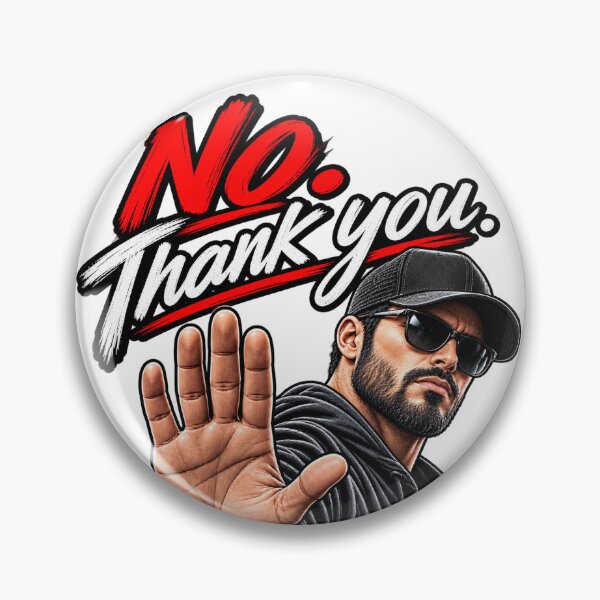 Item preview, Expressive answer. No. Thank you  designed and sold by Textyco.