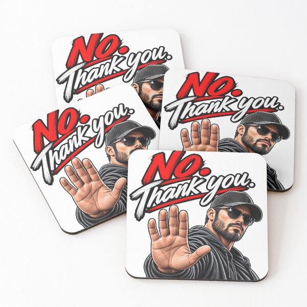 Item preview, Expressive answer. No. Thank you  designed and sold by Textyco.