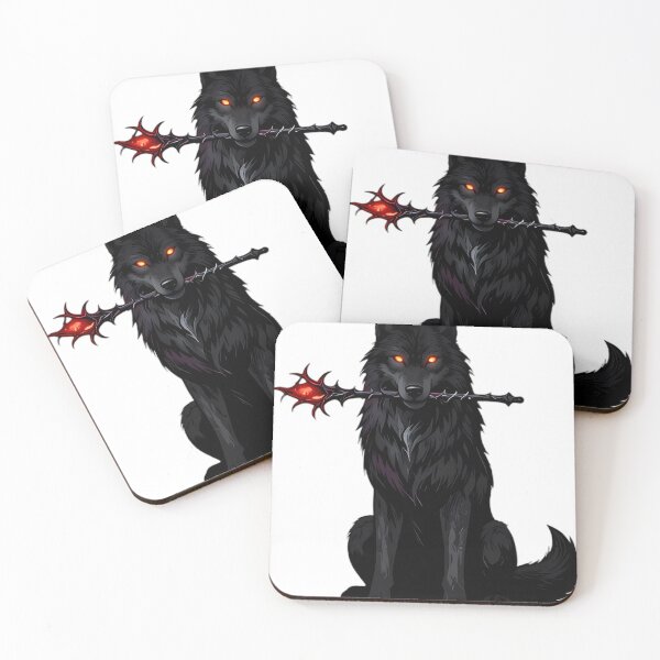 Item preview, Gothic Shadow Wolf Ace of Wands Tarot designed and sold by IllumeInk.