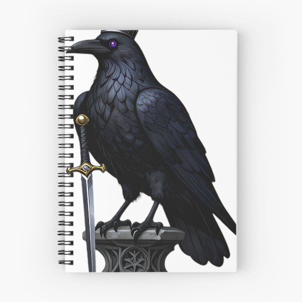Item preview, Gothic Raven Queen Queen of Swords Tarot designed and sold by IllumeInk.