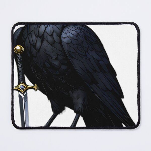 Item preview, Gothic Raven Queen Queen of Swords Tarot designed and sold by IllumeInk.