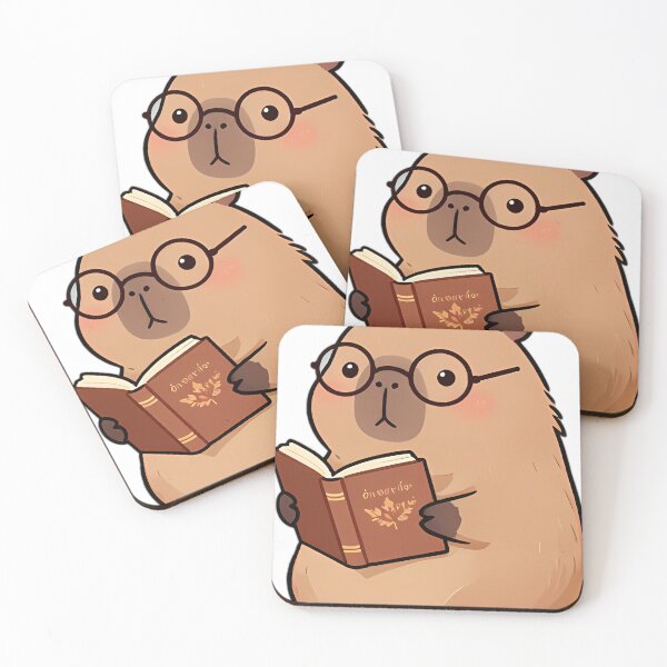 Item preview, Cute Baby Capybara with Philosophy Book designed and sold by pumsquare.