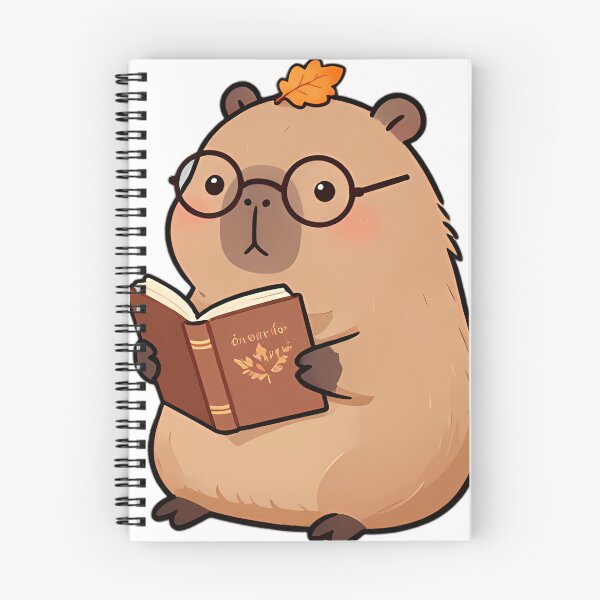 Item preview, Cute Baby Capybara with Philosophy Book designed and sold by pumsquare.