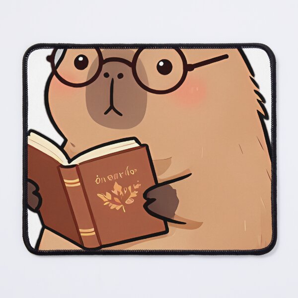 Item preview, Cute Baby Capybara with Philosophy Book designed and sold by pumsquare.