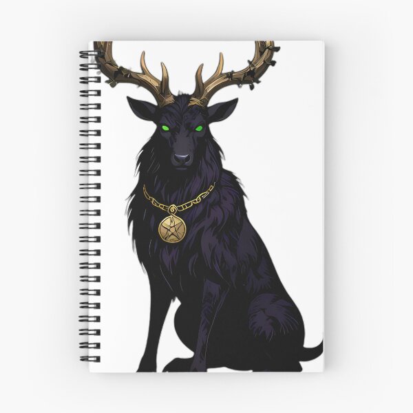 Item preview, Gothic Black Stag King of Pentacles Tarot designed and sold by IllumeInk.