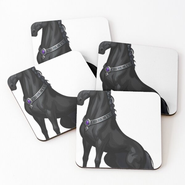 Item preview, Gothic Obsidian Stallion Knight of Cups Tarot designed and sold by IllumeInk.