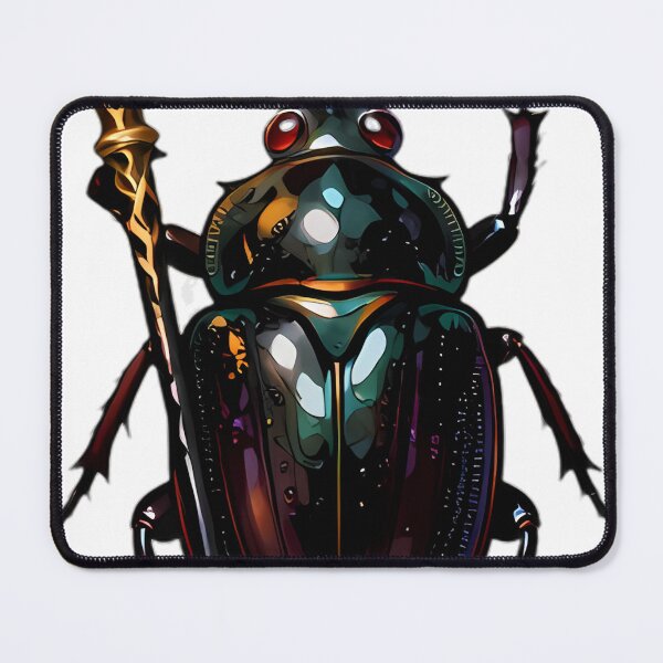 Item preview, Gothic Scarab Beetle Page of Wands Tarot designed and sold by IllumeInk.