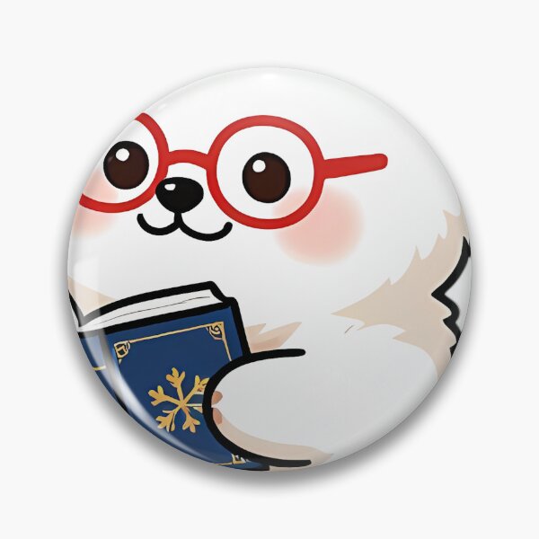 Item preview, Cute Samoyed Puppy with Winter Legends Tome designed and sold by pumsquare.