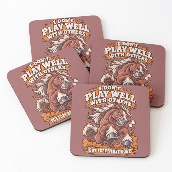 Item preview, I Don’t Play Well With Others Horse Humor designed and sold by NoeValdric.