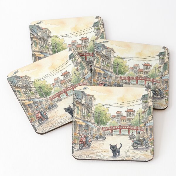 Item preview, Lindo gatito negro en Hanoi, Vietnam (izq.) designed and sold by CLBC.STORE.