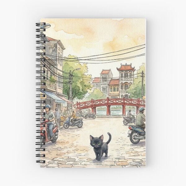 Item preview, Cute Little Black Cat in Hanoi, Vietnam (L) designed and sold by CLBC.STORE.