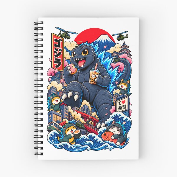 Item preview, Catzilla – Kawaii Japanese Kaiju Cat designed and sold by Pandaburba.