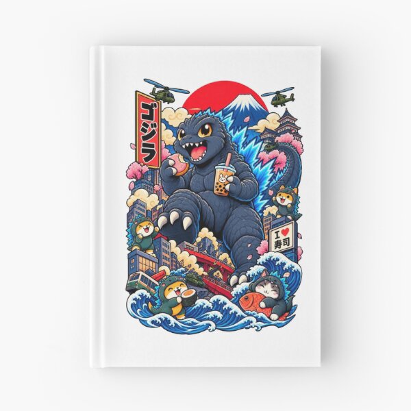 Item preview, Catzilla – Kawaii Japanese Kaiju Cat designed and sold by Pandaburba.