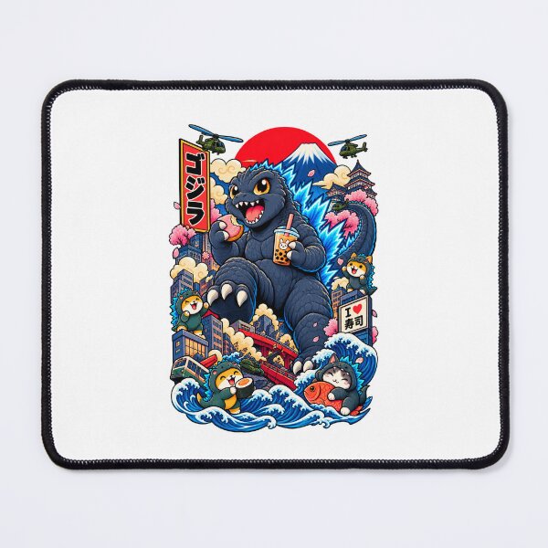 Item preview, Catzilla – Kawaii Japanese Kaiju Cat designed and sold by Pandaburba.