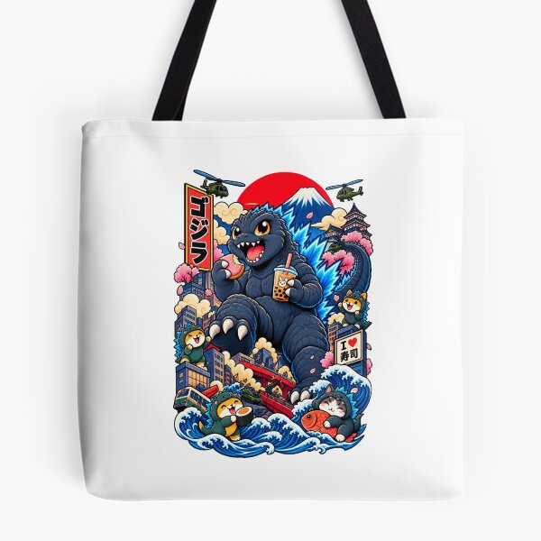 Item preview, Catzilla – Kawaii Japanese Kaiju Cat designed and sold by Pandaburba.