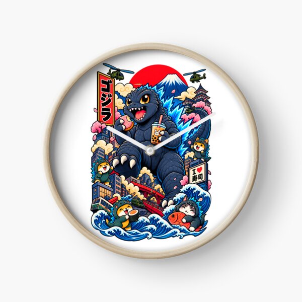 Item preview, Catzilla – Kawaii Japanese Kaiju Cat designed and sold by Pandaburba.