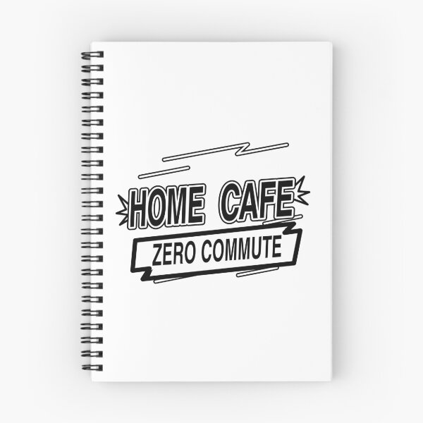 Item preview, Home Cafe Zero Commute – Funny Remote Work Coffee Typography designed and sold by Jaani-T.