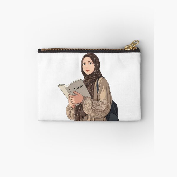 Item preview, Modern Hijabi Student Reading Love Book Warm Aesthetic illustration designed and sold by sabartgunpla.