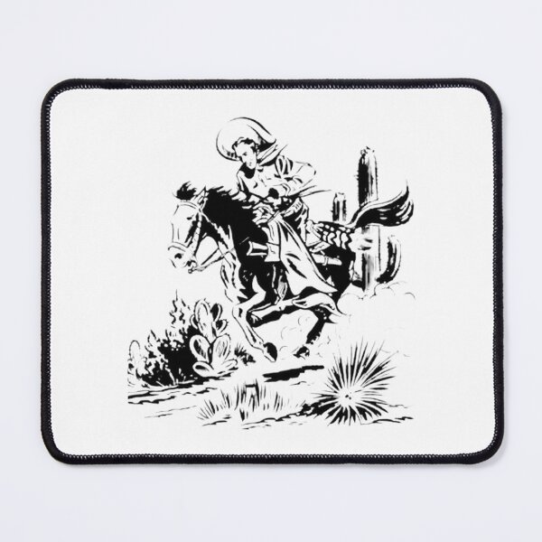 Item preview, Dramatic Charro Cowboy Galloping Desert Western Art Retro | Limited Edition designed and sold by glitteringcandy.