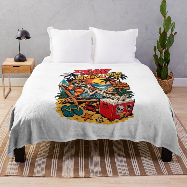 Item preview, Dead Inside But Vacation Mode On – Skeleton Beach designed and sold by Pandaburba.