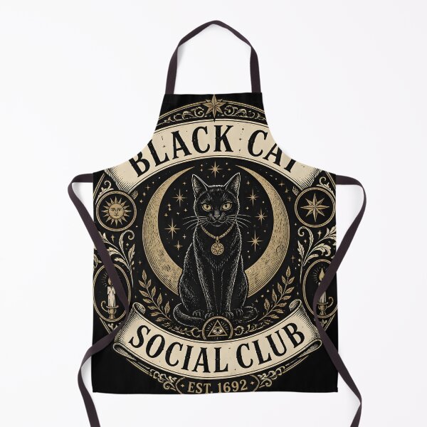 Item preview, Black Cat Social Club Est 1692 Occult Halloween designed and sold by OliviaHayesArt.