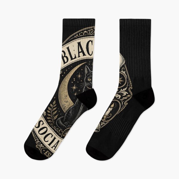 Item preview, Black Cat Social Club Est 1692 Occult Halloween designed and sold by OliviaHayesArt.