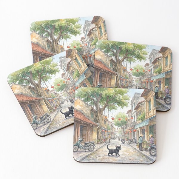Item preview, Cute Little Black Cat in Hanoi, Vietnam (S) designed and sold by CLBC.STORE.