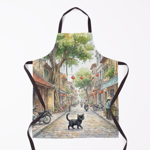 Item preview, Cute Little Black Cat in Hanoi, Vietnam (S) designed and sold by CLBC.STORE.