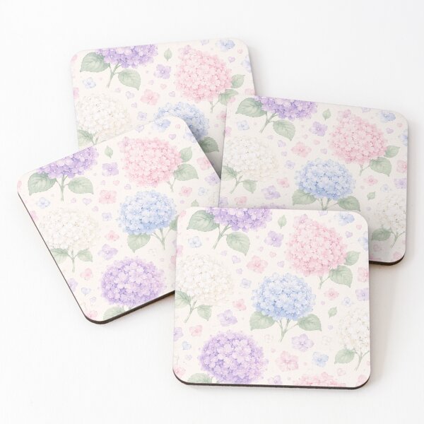 Item preview, Soft Pastel Hydrangea Watercolor Floral Pattern designed and sold by Skyrocketz.