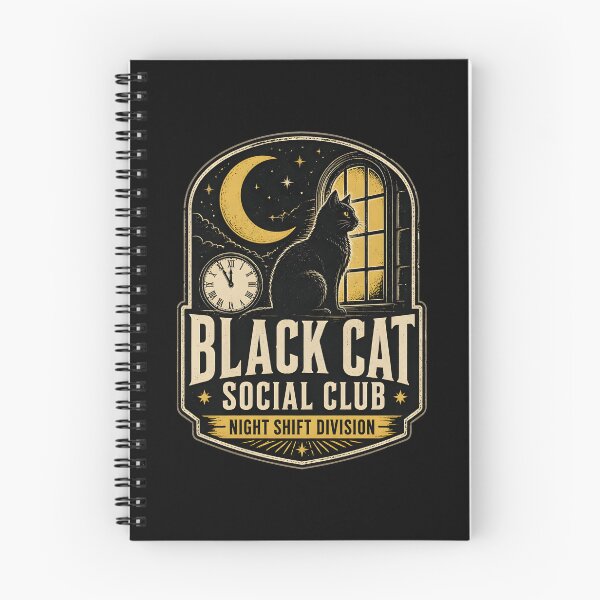 Item preview, Black Cat Social Club Night Shift Division designed and sold by OliviaHayesArt.